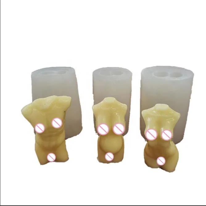 B-5021-7 Human body art statue gypsum ice sculpture Resin Silicone soap Candle Mold Aromatherapy for 3D Mould