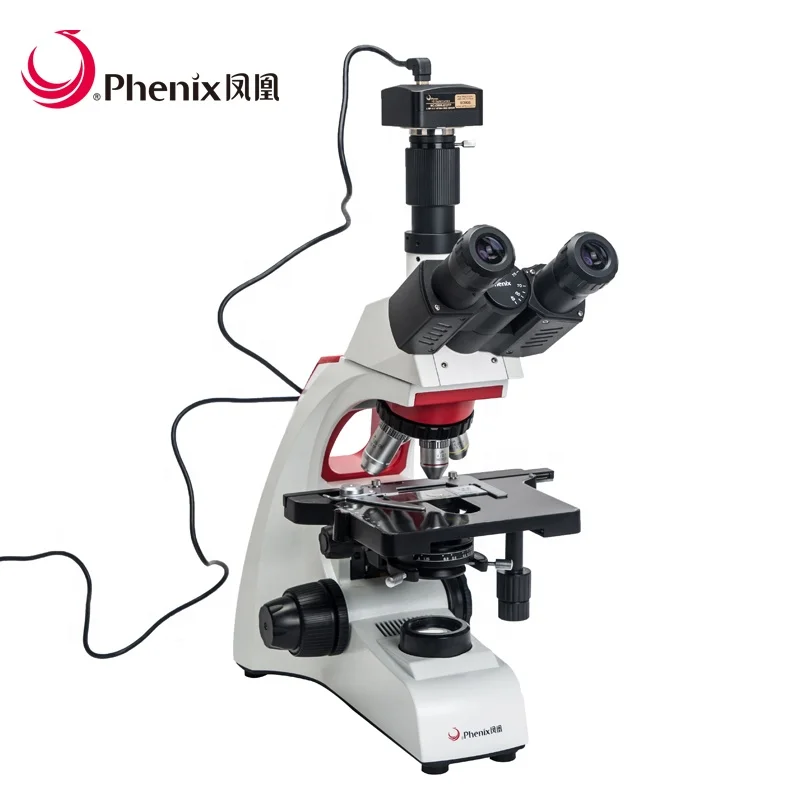 Phenix BMC303-A 40X-1600X Digital Microscopic Trinocular Biological Laboratory Microscope for Live Blood Analysis