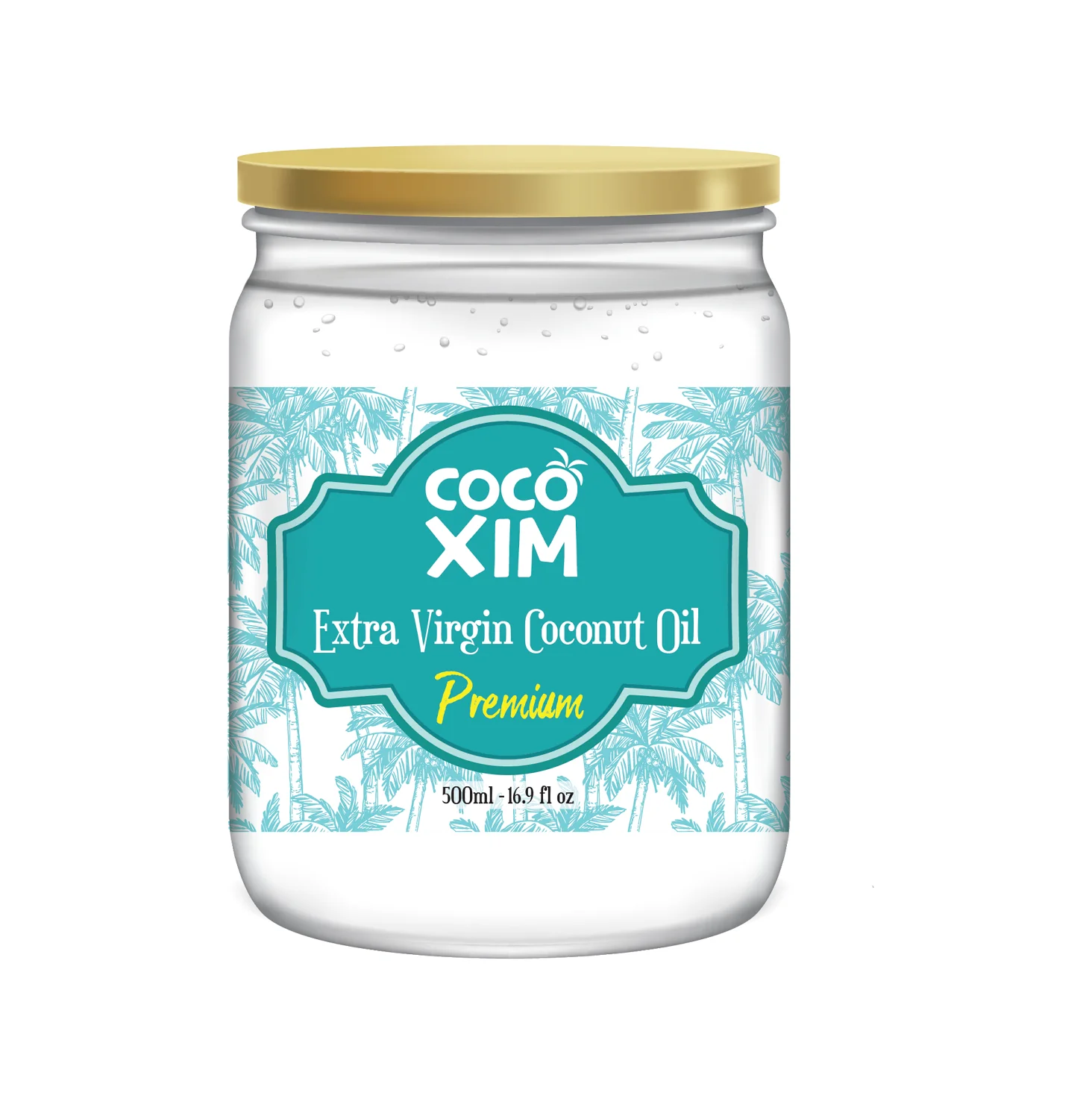 Organic Extra Virgin Coconut Oil Vietnam Natural Certified Organic Cold Pressed Raw Virgin Coconut Oil 500ml for Skin