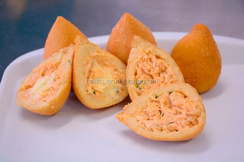Small type automatic coxinha filling encrusting machine for sale