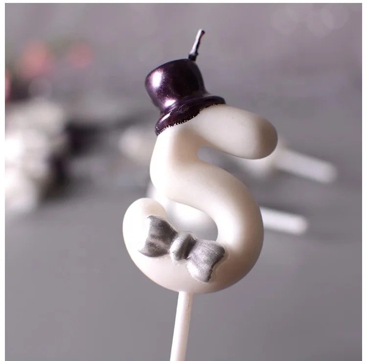 Numeral Birthday Candles Cake Number 0-9 Glitter Cake Topper Decoration for Birthday Wedding Anniversary Party Celebration