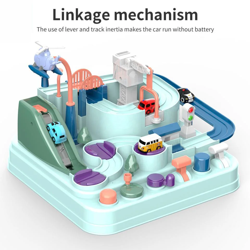 Hand-eye Coordination Training Educational Toy Puzzle Car Climbing Flexile Set Racing Model Toy Car  Adventure Game Track Garage