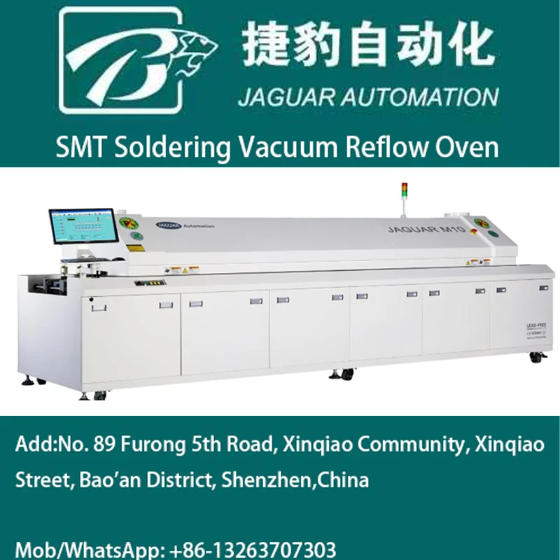 Factory price M10  Automatic Ten Zones Lead-Free Hot Air Reflow Soldering Machine Oven New Condition for SMT Industries