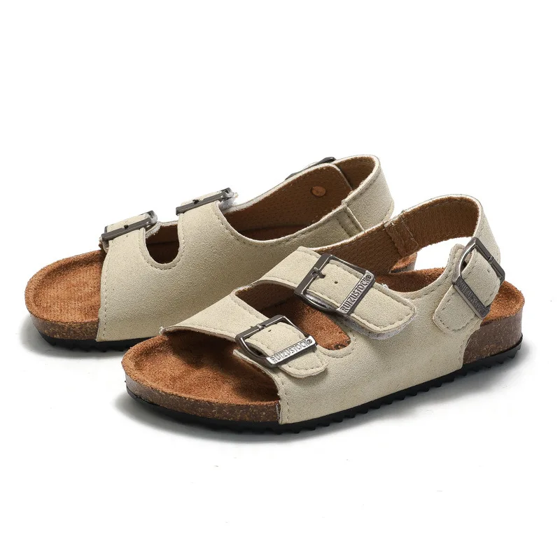 Unisex 2024 hot selling wood slipper anti-slip sandal shoes for 2-14 years boys and girls