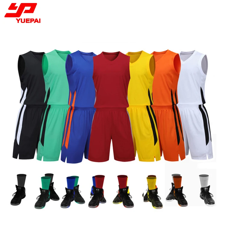 Wholesale Blank School Team Basketball Clothes Customization Men Basketball Uniform
