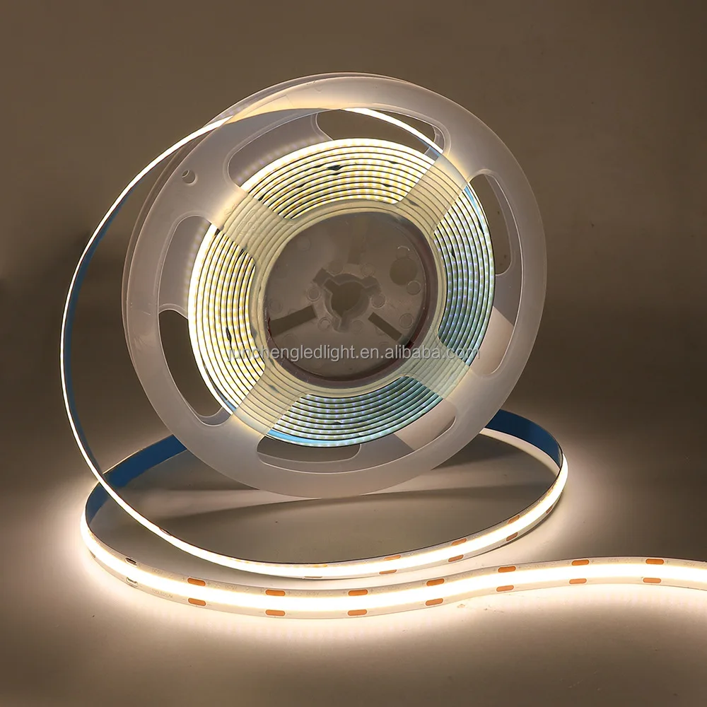 Гибкие ультратонкие 10 мм тонкие цветные светодиодные полосы света 480LED 12 В COB огни для украшения автомобиля