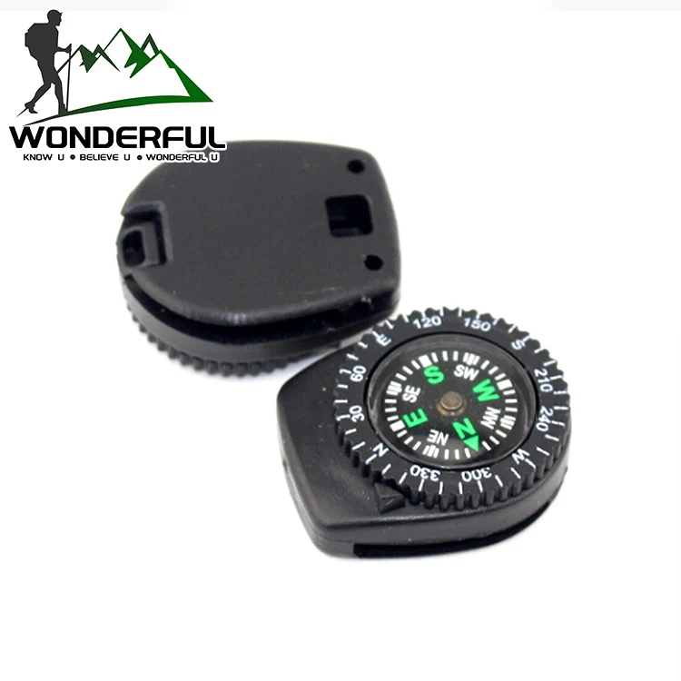 Customize Multi Size Bulk Mini Outdoor Removable Button Compass With Clip