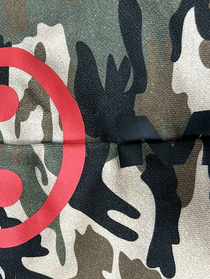 Camouflage Trousers Custom Screen Print Logo Men Heavyweight 600GSM Cotton French Terry Sweatpants Baggy Wide Leg Cargo Pants