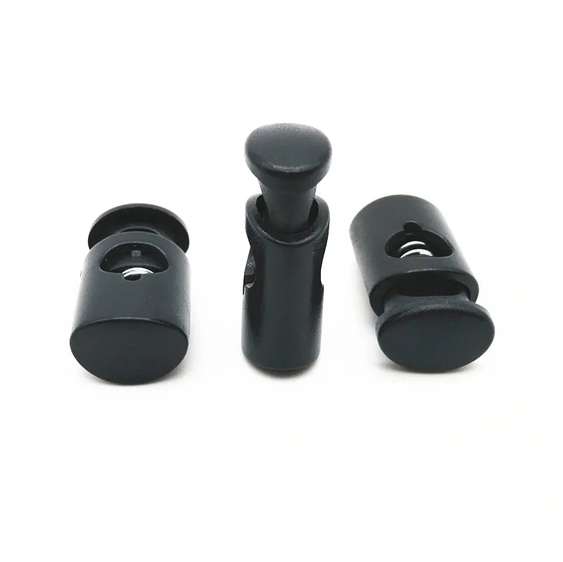 JYK041 24.5mm height plastic cord lock toggle plastic stopper, bag string rope spring stoppers locks, bag accessories