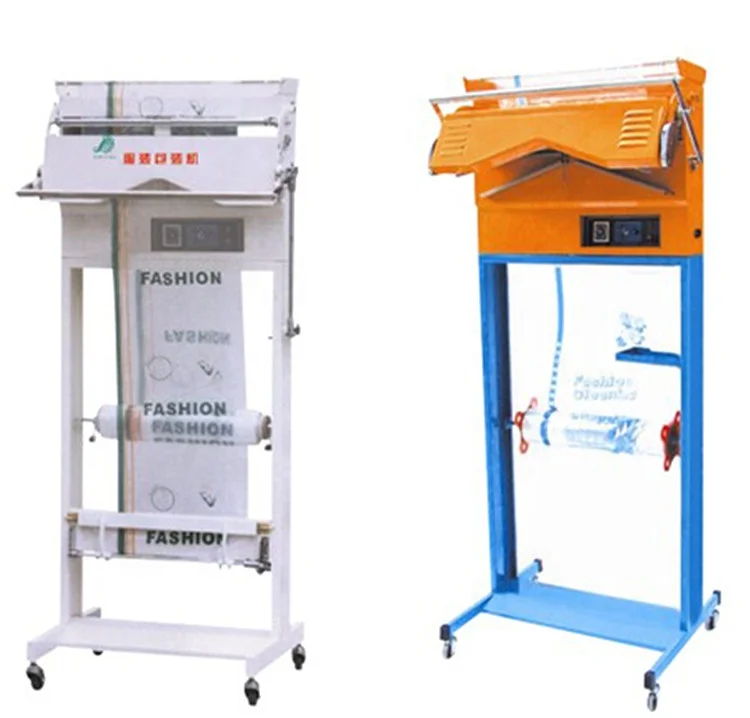 Laundry shop garment factory clothes packing machine auto sealing and cutting
