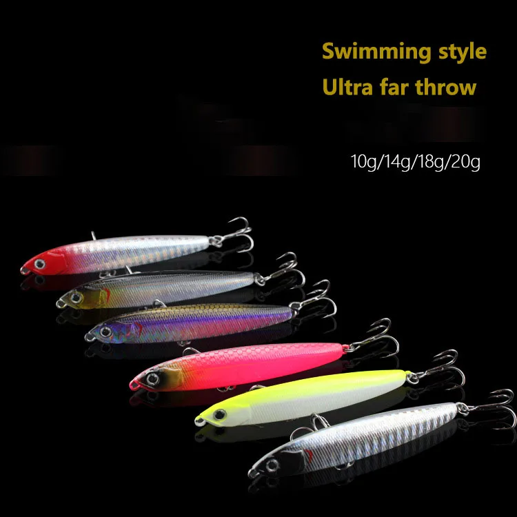 New Design 10g 14g 18g 24g Unpainted Pencil Topwater Fishing lure blank