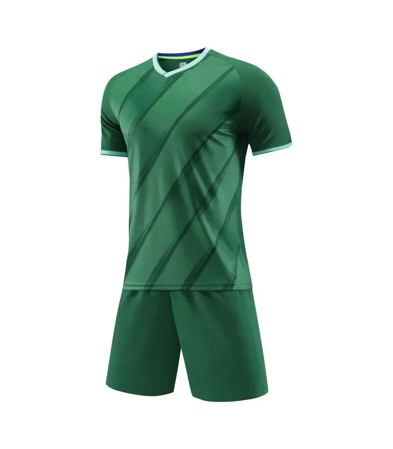Custom Plain Polyester Breathable Mens Sports Football Jersey Soccer Uniforms Sets Soccer Wear Jersey Set Football Kits Full Set