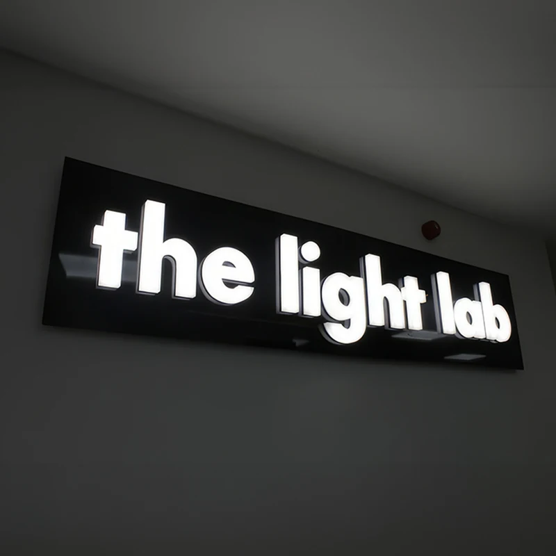 manufacturer custom sign 3D led luminous letters custom logo signs for store