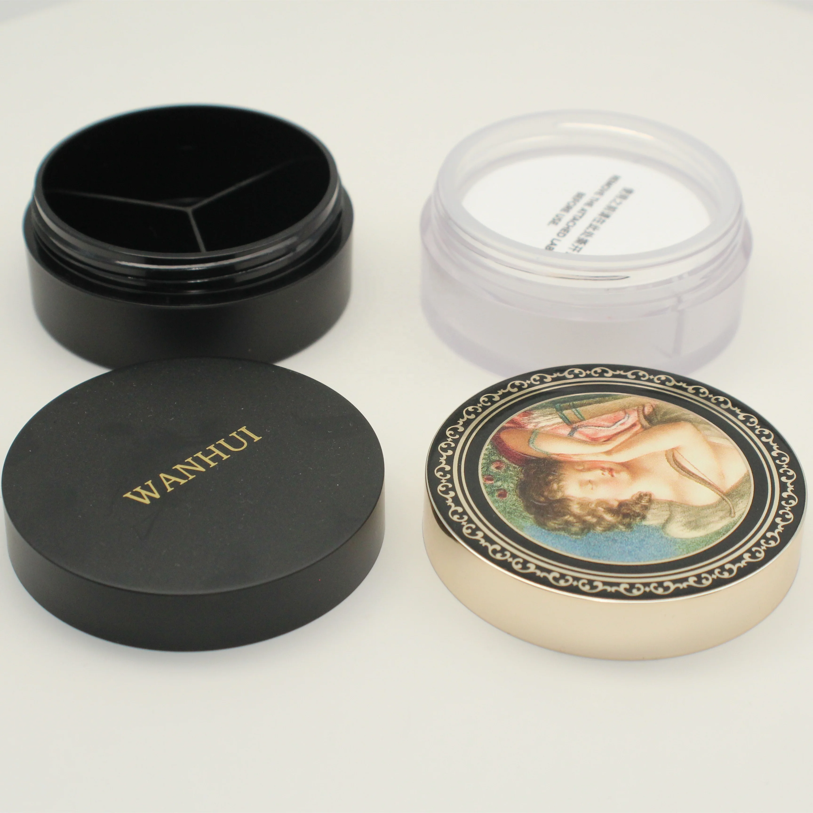 
8g Hot selling best your own logo customized cosmetics makeup oil control loose setting powder private label case 