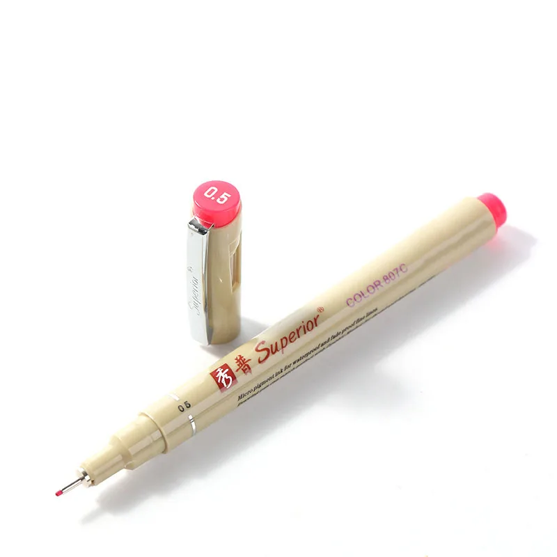 Superior Fineliner Drawing Pen with Micro Pigment Ink Fade Proof Fine Lines
