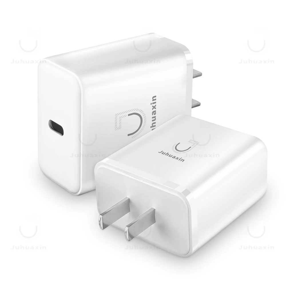 Juhuaxin Cargador PD 25W Original Factory USB-C Power Adaptor Wall Charger private model Super Fast Charger  for Iphone Samsung