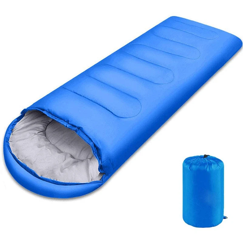 2024 Cheap Portable Comfort Outdoor Envelope hollow cotton filling and 3 season type camping sleeping bags