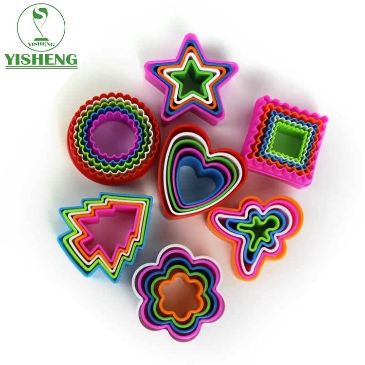 Bakeware Cookie Tools Plastic Christmas Circle Cookie Cutter