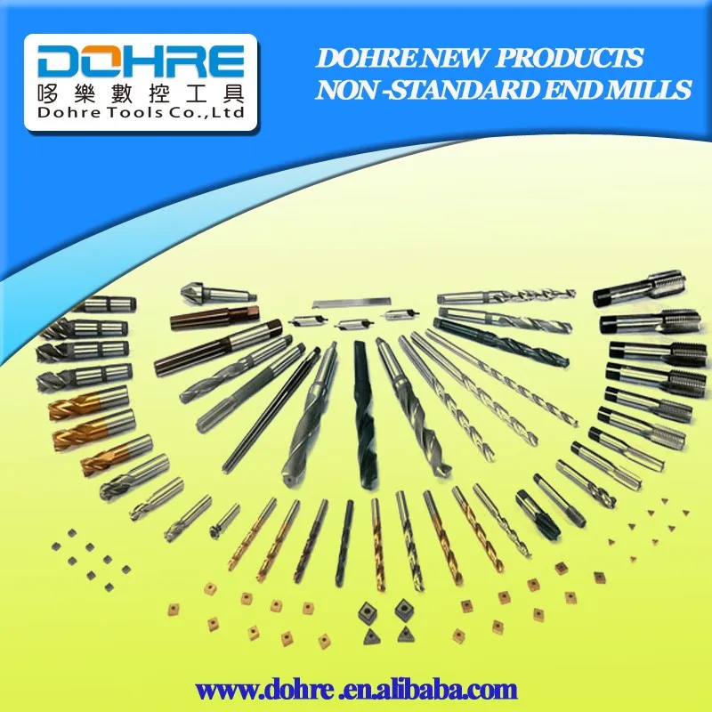 Dohre прямо из склада шаровая Концевая фреза r0.5 карбидная cnc инструменты
