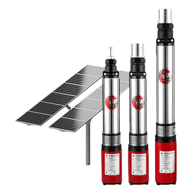 Zheming Pecher Pompe De Forage 24Vdc Deep Well Solarbwater Borehole Pump Solar Pumping Systems