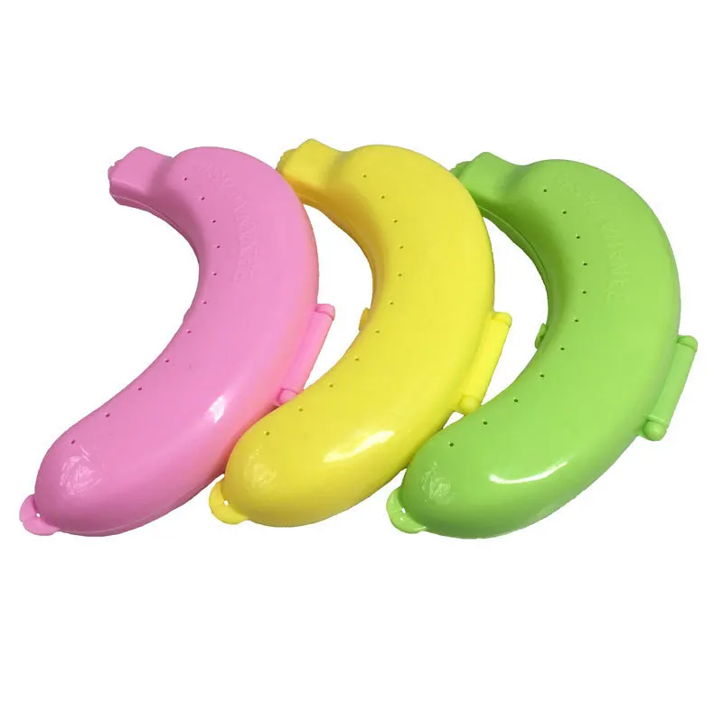 Portable Banana Case Different Colors Banana Holder Outdoor Travel Cute Banana Protector Storage Box