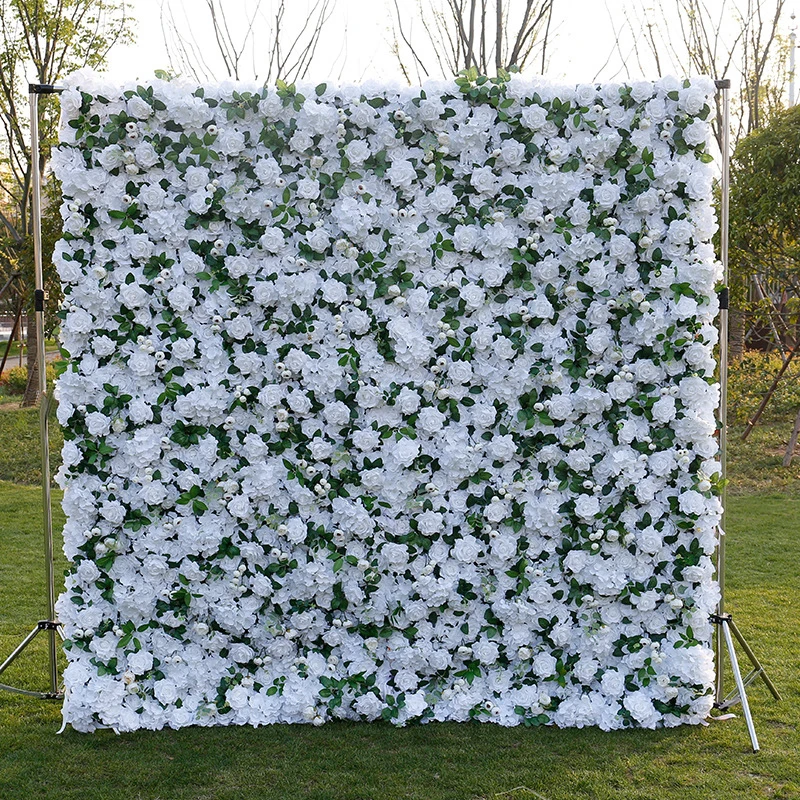 Wholesale 3D artificial silk flower wall background wall wedding decoration