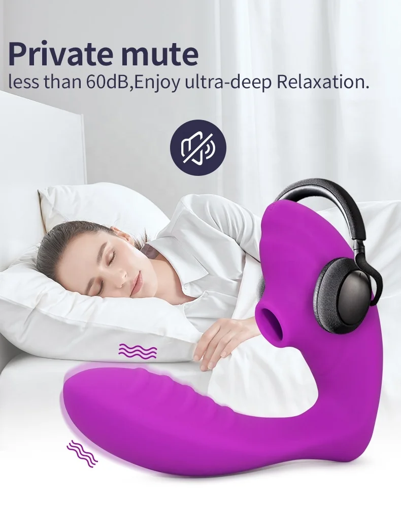 Clitoral Sucking Vibrator G Spot Sucker Vibrator for Female Orgasm, Treediride Dual Motor 10 Vibration Modes Vagina Massager