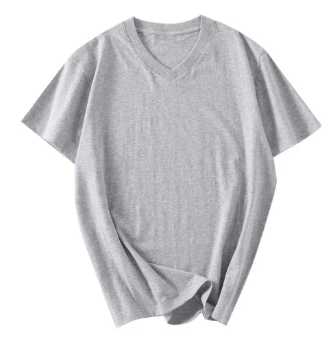 wholesale men oversized cotton seamless tshirt custom printing V neck women oversized plain white t shirt casual seamless tshirt