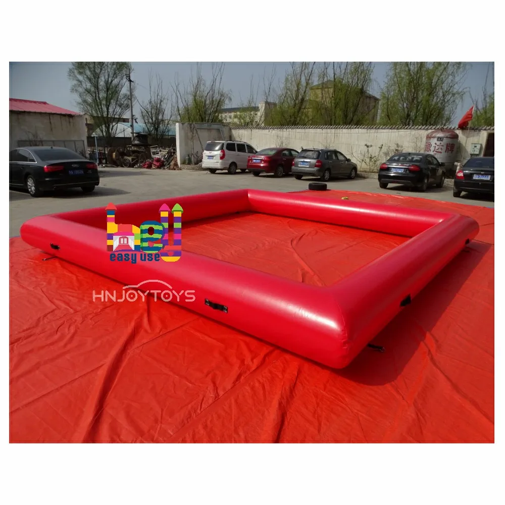 Customized Kids outdoor inflatable race track riding toys bumper car racing court race track inflatable
