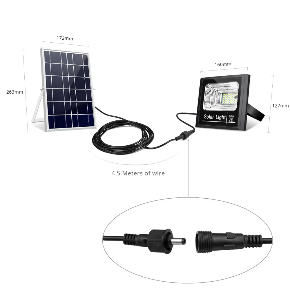 
High quality outdoor ip65 wall mounted solar flood light 