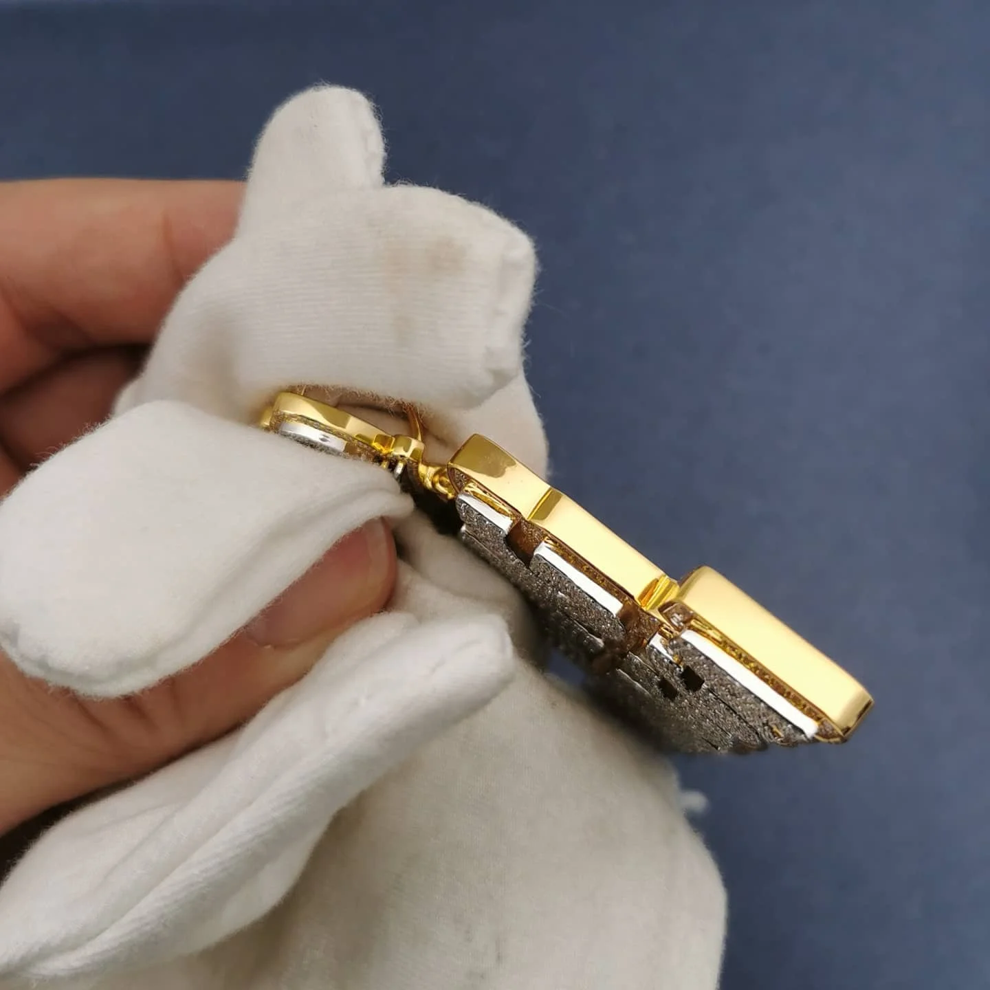 Dropshipping Custom Big Hip Hop Jewelry Diamonds Iced Out Men Charms Pendant S925 Moissanite Necklace Custom Pendants for Gifts