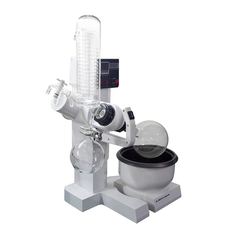 WTRE-02B Lab Distillation Equipments Small Vacuum Rotary Evaporator with 1L 2L Flask