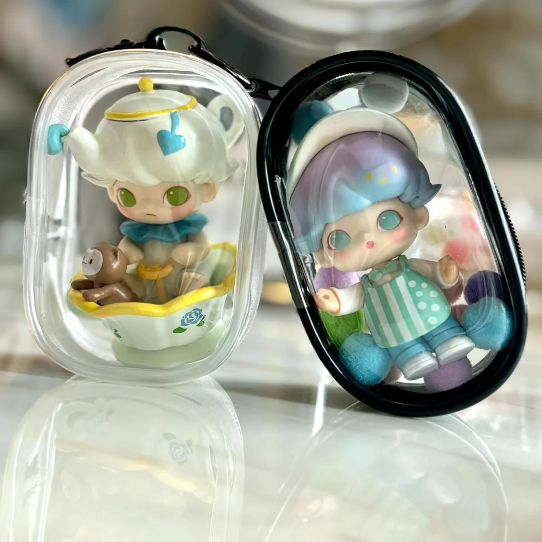 High Quality Mini Key Storage Bag Transparent PVC Blind Box with Straps Fashionable Trendy Coin Wallet and Car Key Chain Gift
