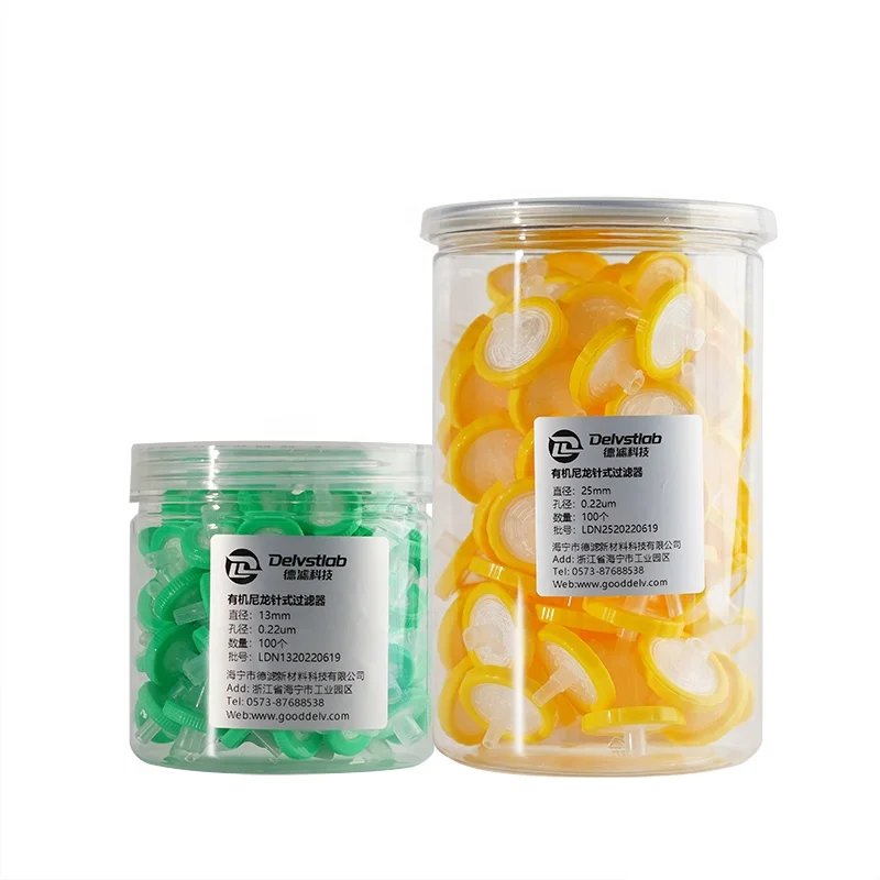 25mm 0.22um 0.45um China Lab nylon pes ptfe mac disposable luer lock syringe filter  holder