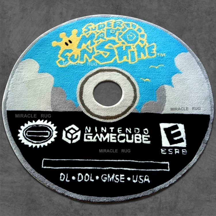 Custom Modern Disc Hand Tufted 3D Custom Rug With Logo Custom CD Rugs And Carpets Doormat