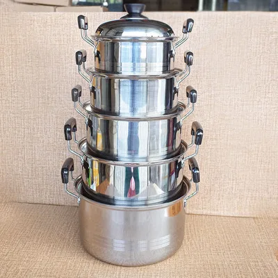 American High Pot Stainless Steel Soup Pot Single-Layer Boiler Multi-Purpose Pot