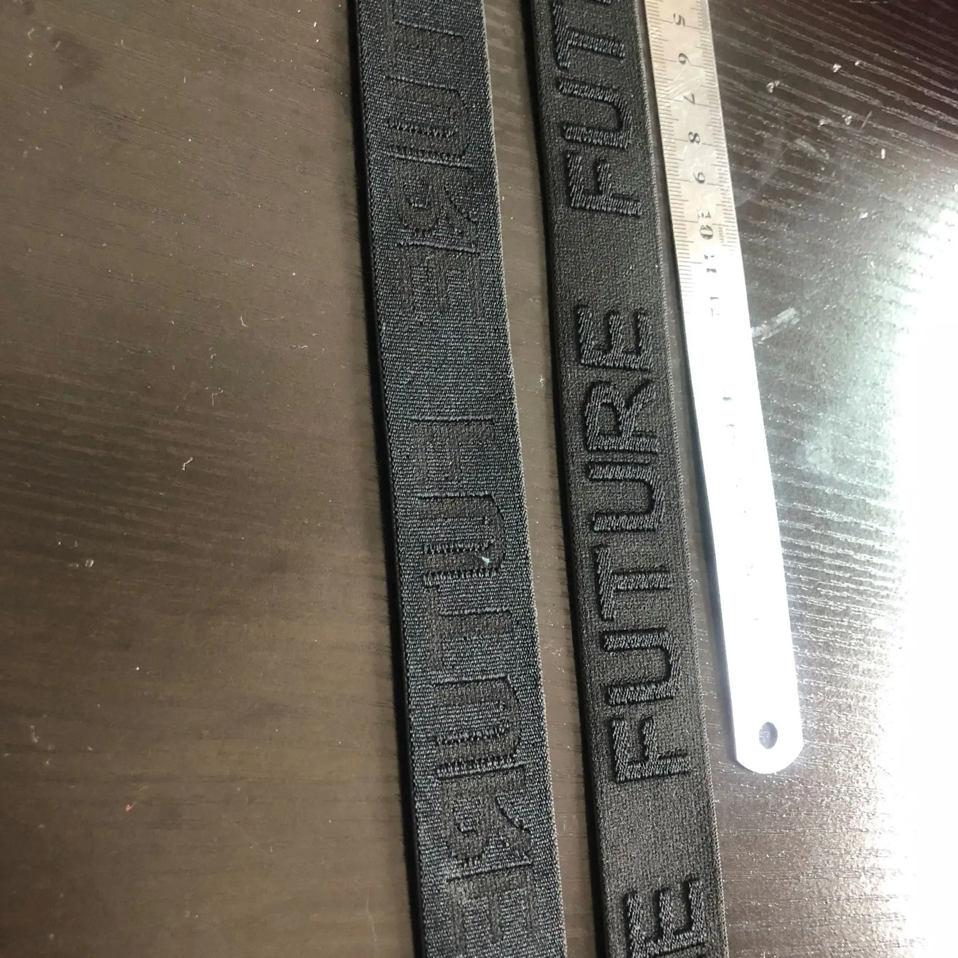 Custom Brand Embossed Weaving Logo Jacquard Woven Elastic Webbing Strap For Women Underwear Elastic Band For Boxer Waistbands