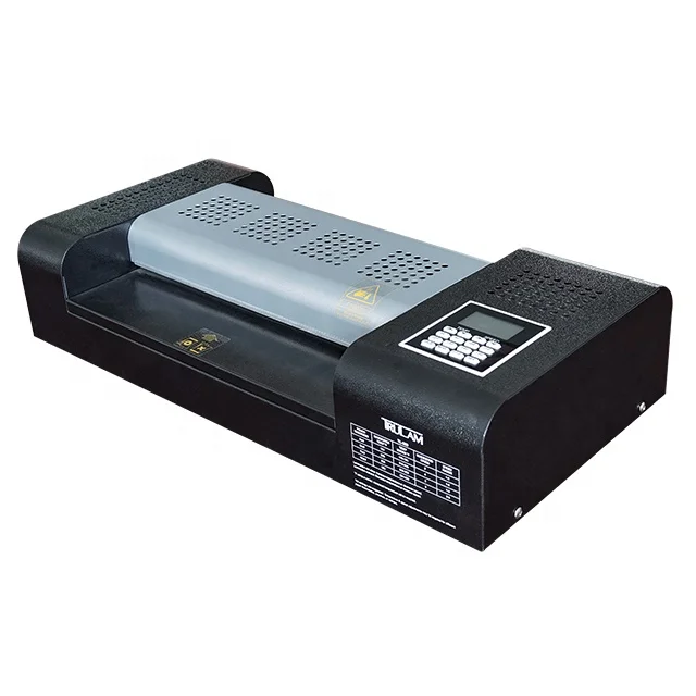 PL600 Professional Factory Direct Sale Manual Film Laminator 6 Rollers 4 Heating Tube Pouch Laminator