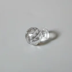Crystal Diamond Shape Plexiglass handle Acrylic Pull Knobs for Drawer Cabinet Cupboard