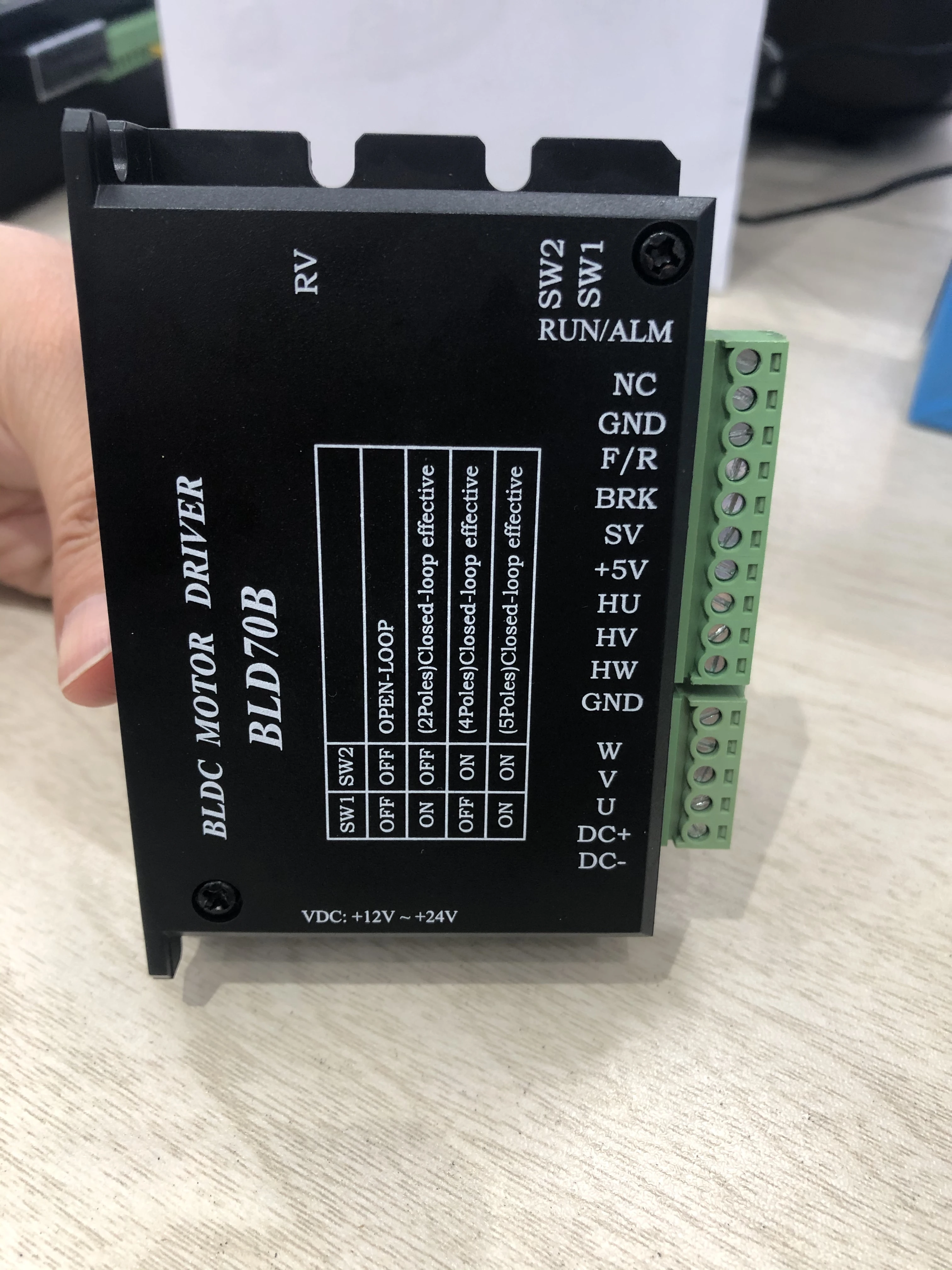 70W Mini BLDC Motor Speed Driver PCB Turbine, 42mm 24v BLDC Motor DC Motor Driver 12v 24v