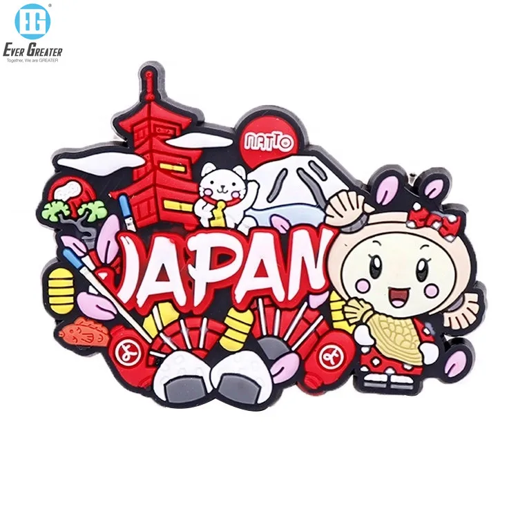 Factory 3D PVC Cartoon Custom Rubber Fridge Magnets Customised