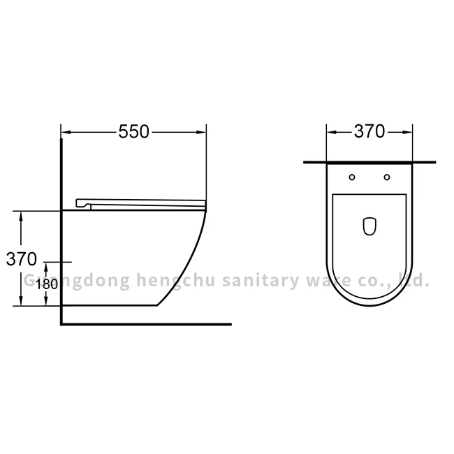New square hanging toilet p-trap ceramic commode bathroom rimless wall hung toilet dual flushing inodoro with concealed cistern