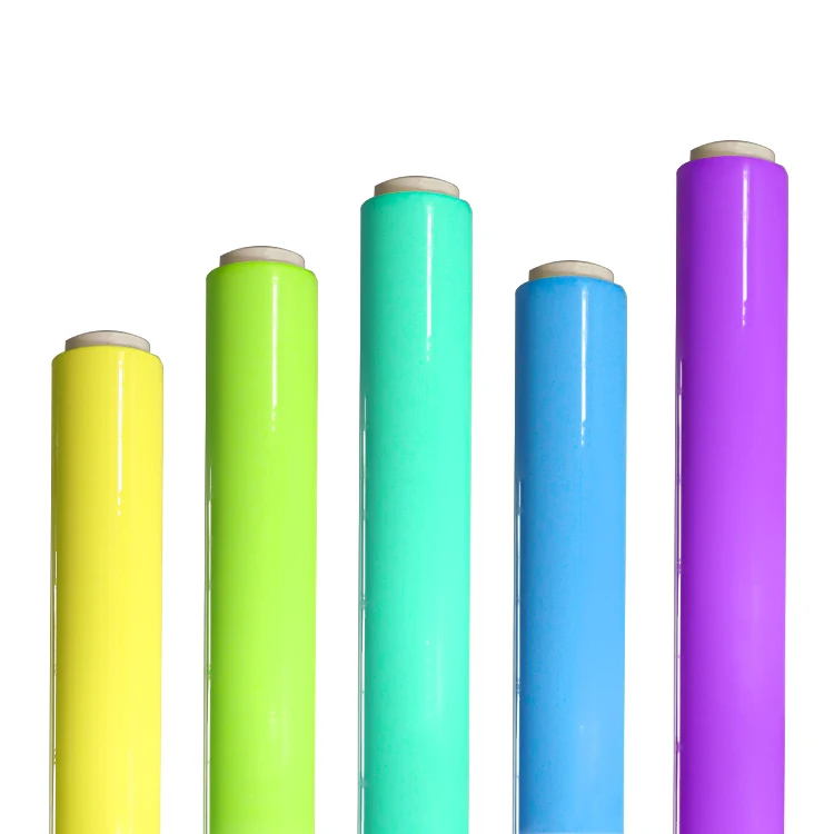 Soft Colorful PVC Plastic Roll Plastic Small Bags for gifts  Makeup Bag PVC film Colorful umbrella Super Clear PVC Film