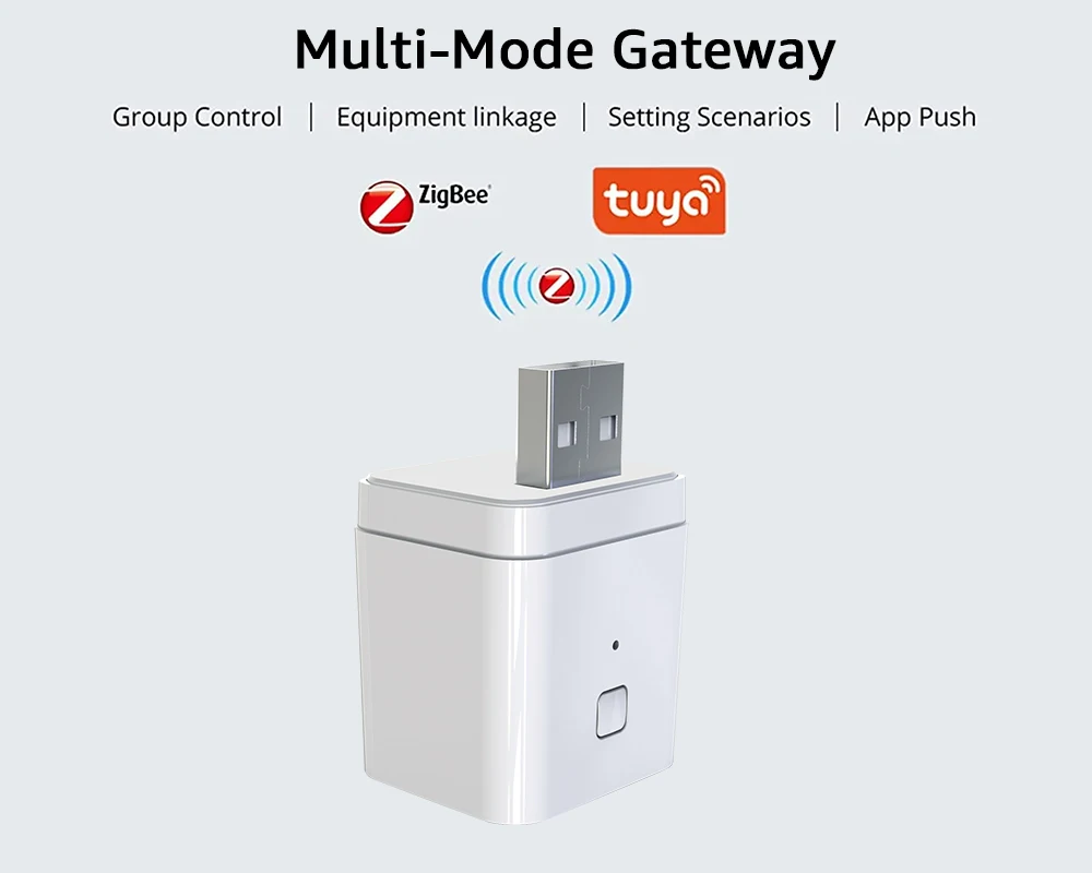 Factory Outlet USB Smart Tuya Zigbee 3.0 Gateway Adapter Made China 5V Tuya App Remote Control Electric ABS Material