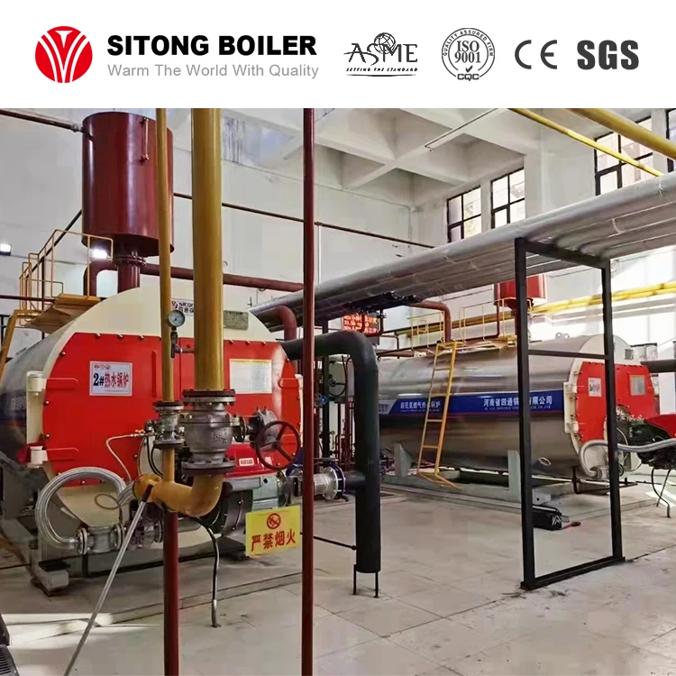 WNS Series Industrial 6000 kg/h Gas Steam Boiler for Milk Processing Plant
