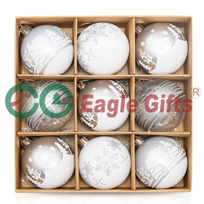 EAGLEGIFTS рождественские товары сова пластиковые шарики декоративные 2024 украшения Лидер продаж