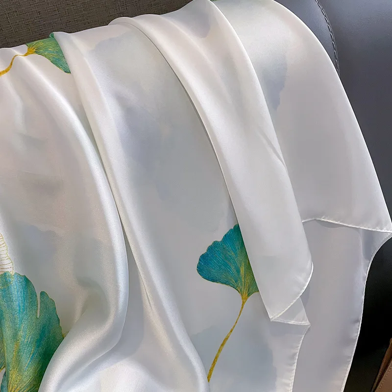 Wholesale Silk Feeling Shawls Muslim Hijabs Latest Design 90*180cm Elegant printed satin  Scarf for Women