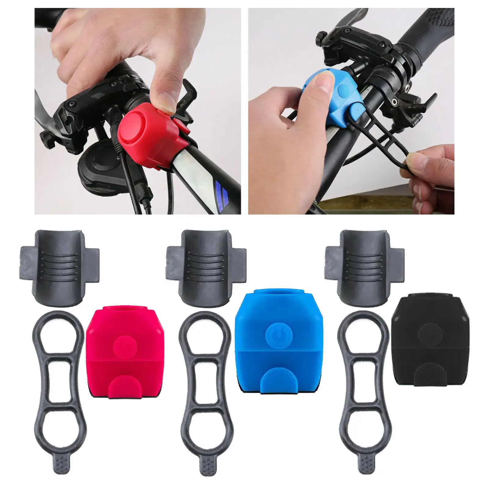 IRONDONKEY Super Loud Electric Horn for Retro Style Mountain Bike Handlebar Front Alarm Safety Bell Public Riding Warning Signal