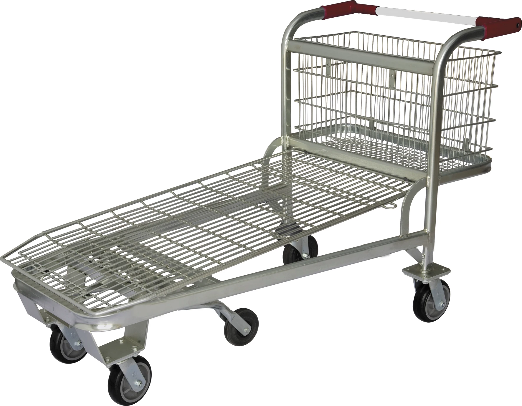 Warehouse logistics supermarket heavy duty cargo trolley cart trolley