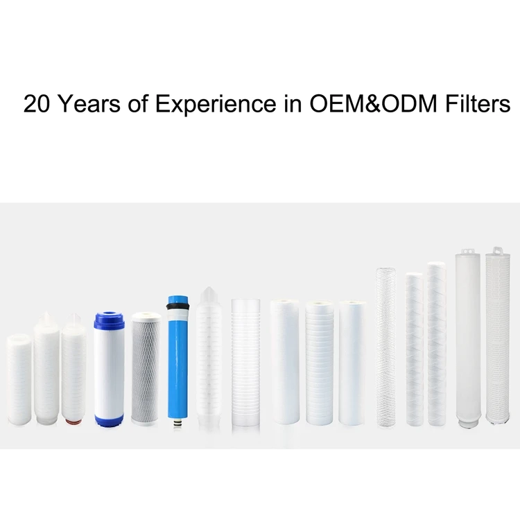 High flow rate Pleated membrane filter cartridge PP/PES/PVDF/PTFE/Nylon water filter cartridge